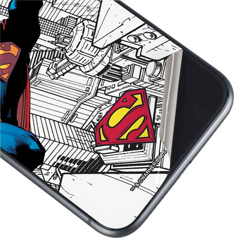 DC Comics Superman Flying Over City Pose iPhone 11 Skin